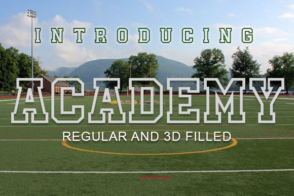 Academy: A Strong and Assertive Display Font for Editorial Design