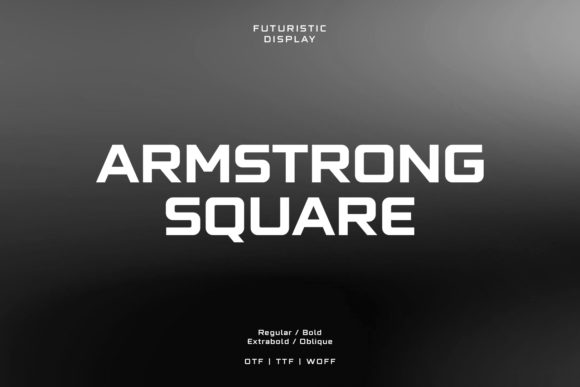 Armstrong Square: A Bold and Trendy Display Font for Makers