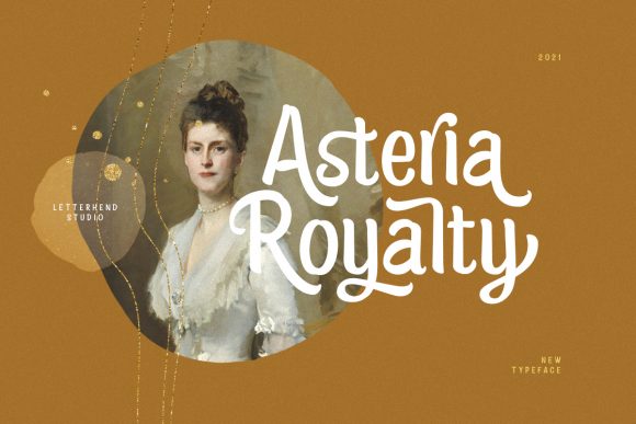 Asteria Royalty: A Vintage-Styled Display Font for Editorial Design