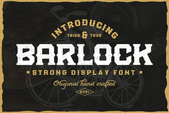Barlock: The Bold and Thick Display Font for Modern Web Design