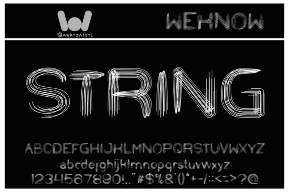 Bring Charm to Your Creations with String and Wire Font