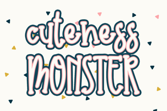 Cuteness Monster: A Quirky and Sweet Display Font