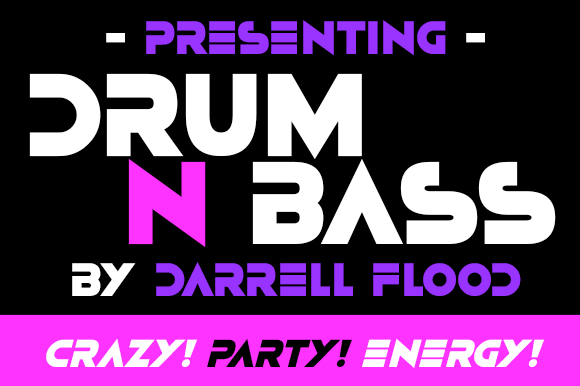 Drum N Bass: A Bold and Futuristic Display Font