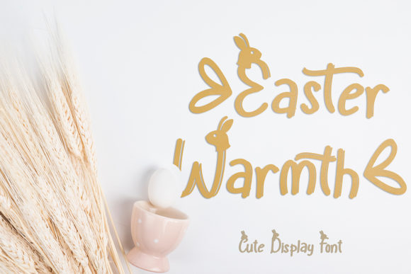 Easter Warmth: A Luxurious Display Font for Creative Projects