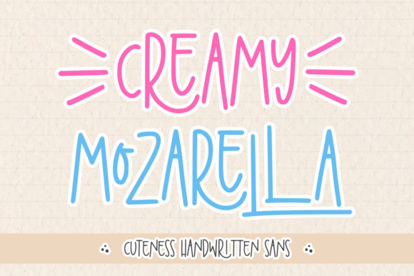 Enhance Your Brand with Creamy Mozarella Font
