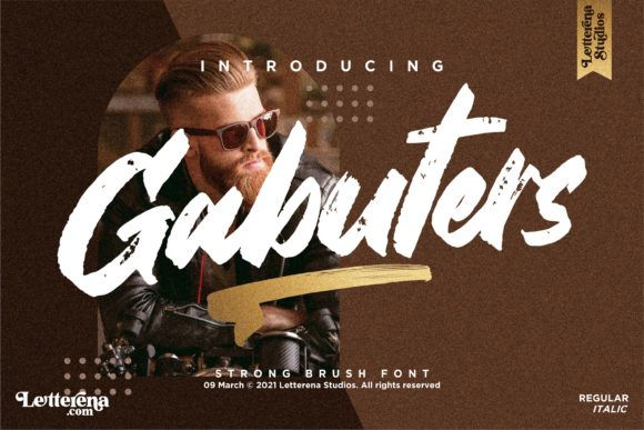 Enhance Your Brand with Gabuters, the Cool Brushed Display Font