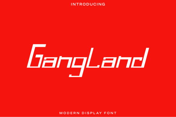 Enhance Your Brand with Gangland: A Modern Display Font