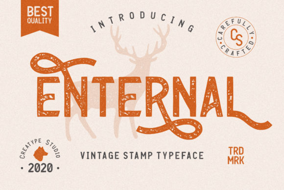 Enternal: A Vintage Display Font for Elegant Publishing