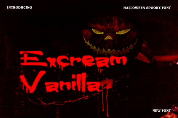 Excream Vanilla: A Horror Display Font for Unique Web Designs