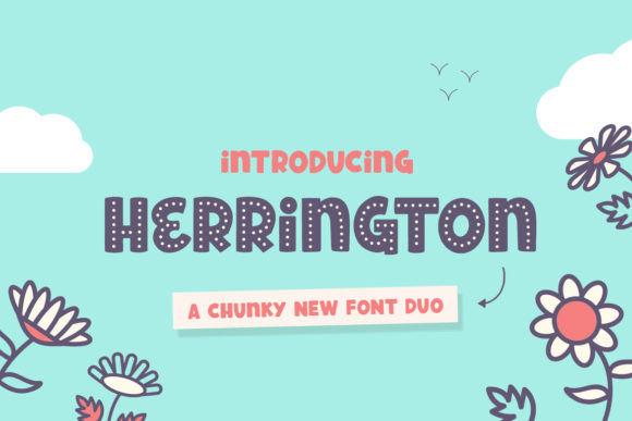 Herrington: A Bold and Thick Display Font for Creative Projects