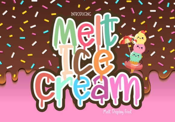 Melt Ice Cream: A Playful Display Font for Creative Web Design