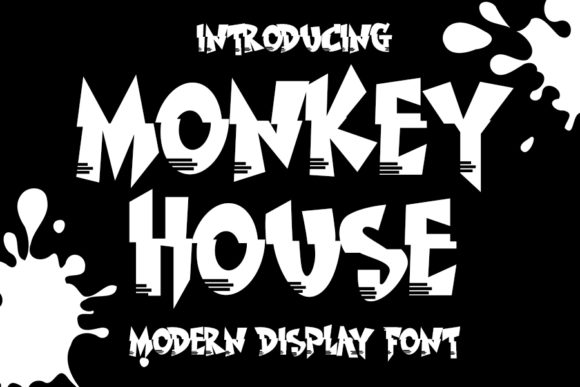 Monkey House: A Unique Display Font for Creative Projects