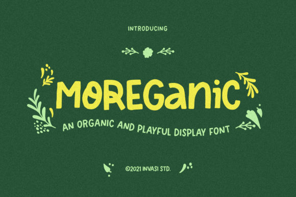 Moreganic: A Versatile Display Font for Creative Marketers