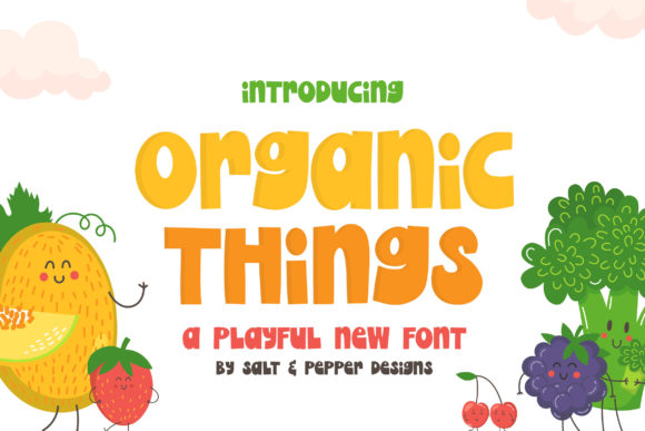 Organic Things: A Playful and Cool Display Font
