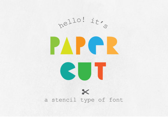 Paper Cut: A Charming Geometric Display Font