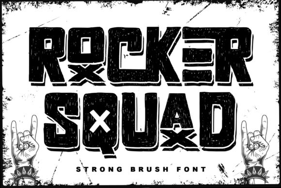 Rocker Squad: A Bold and Vibrant Display Font for Editorial Design