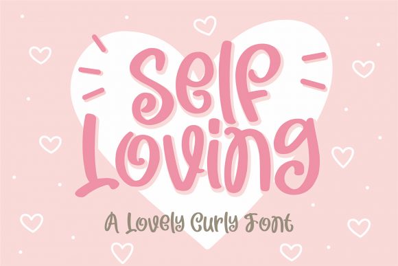 Self Loving: A Charming Display Font for Creative Web Design