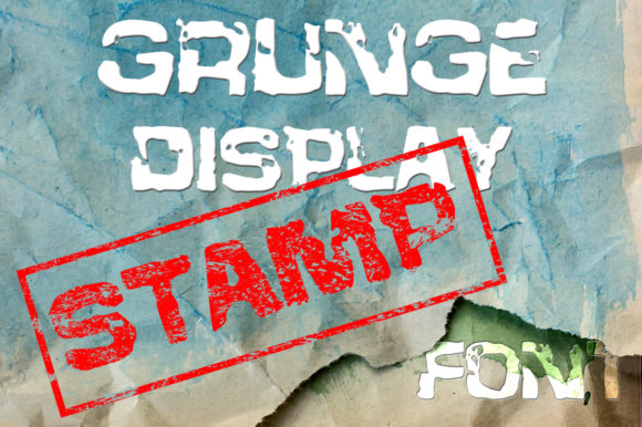Stamp: A Brushed Rough Textured Display Font for Editorial Design