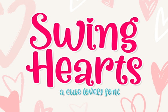 Swing Hearts: A Charming Display Font for Creative Projects