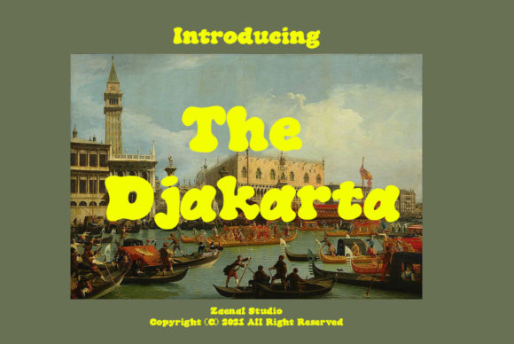 The Djakarta: A Retro Display Font for Modern Brands