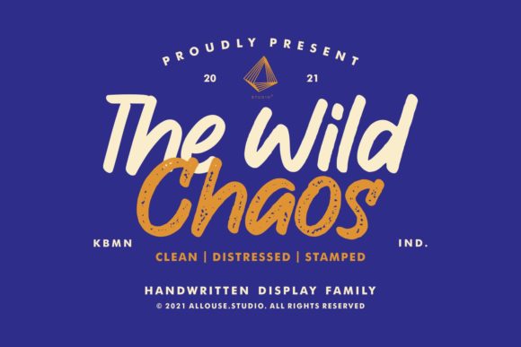 The Wild Chaos: A Brushed, Trendy Display Font for Creative Projects