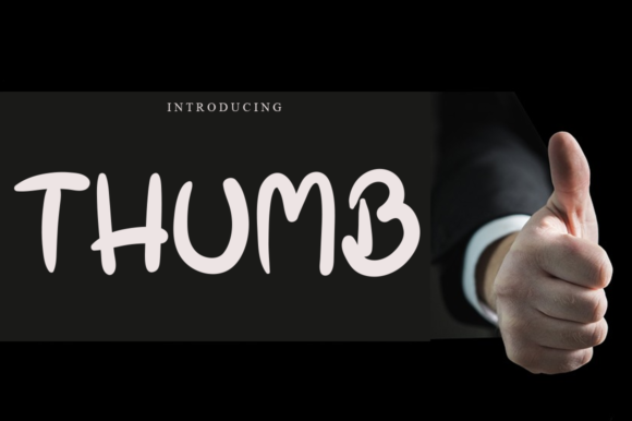 Thumb: A Simple, Thick, and Trendy Display Font for Business