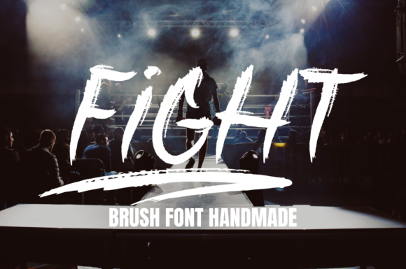 Unleash Creativity with Fight: A Brushed Display Font