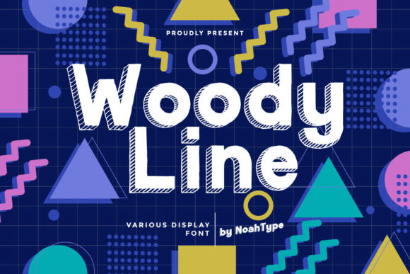 Woody Line: A Fun and Casual Font for Creative Makers